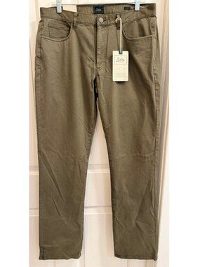 Bixby Nomad Men’s Olive Green Straight-Fit Stretch Pants Size 34 NWT